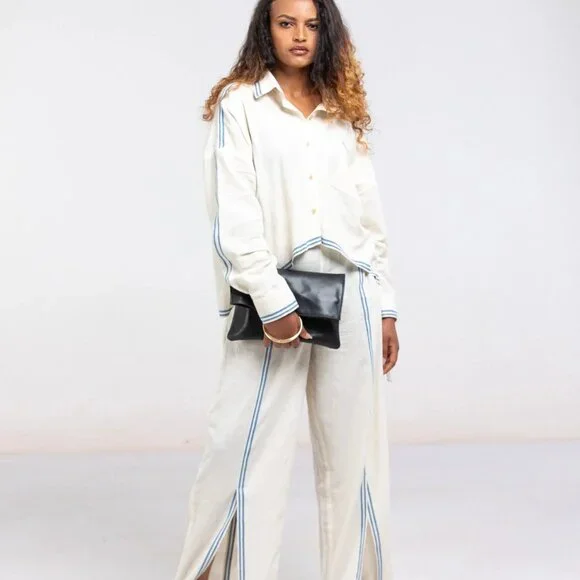 Parker Clay NWT Nyala Small leather Foldover Clutch black - Picture 2 of 4